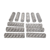 Set of 12 twisted knife holders in baccarat crystal in its 1950s/1960s box