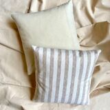 Beige wool cushion- 40 cm