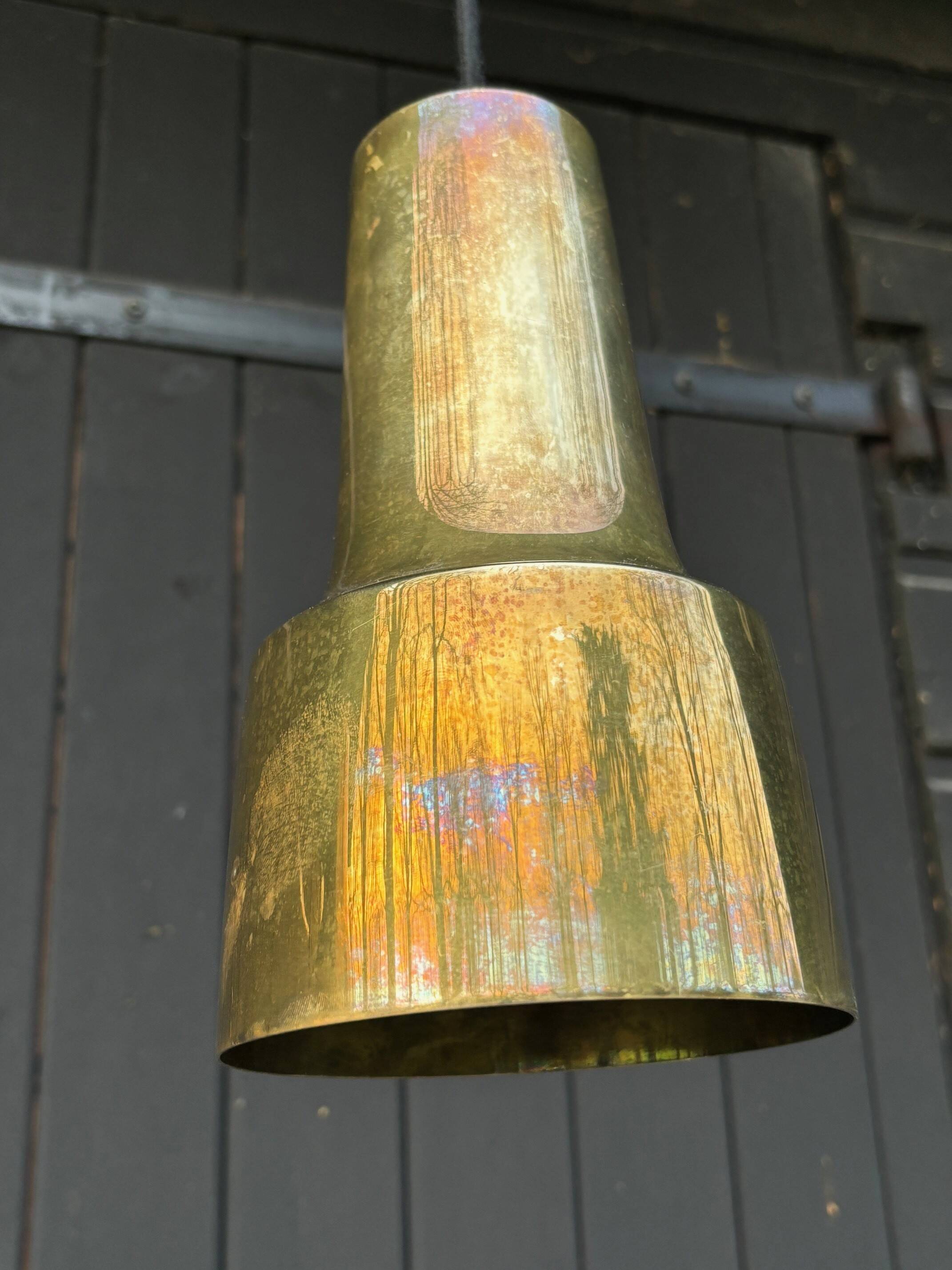 2 brass pendant lights - Sweden 50s/60s