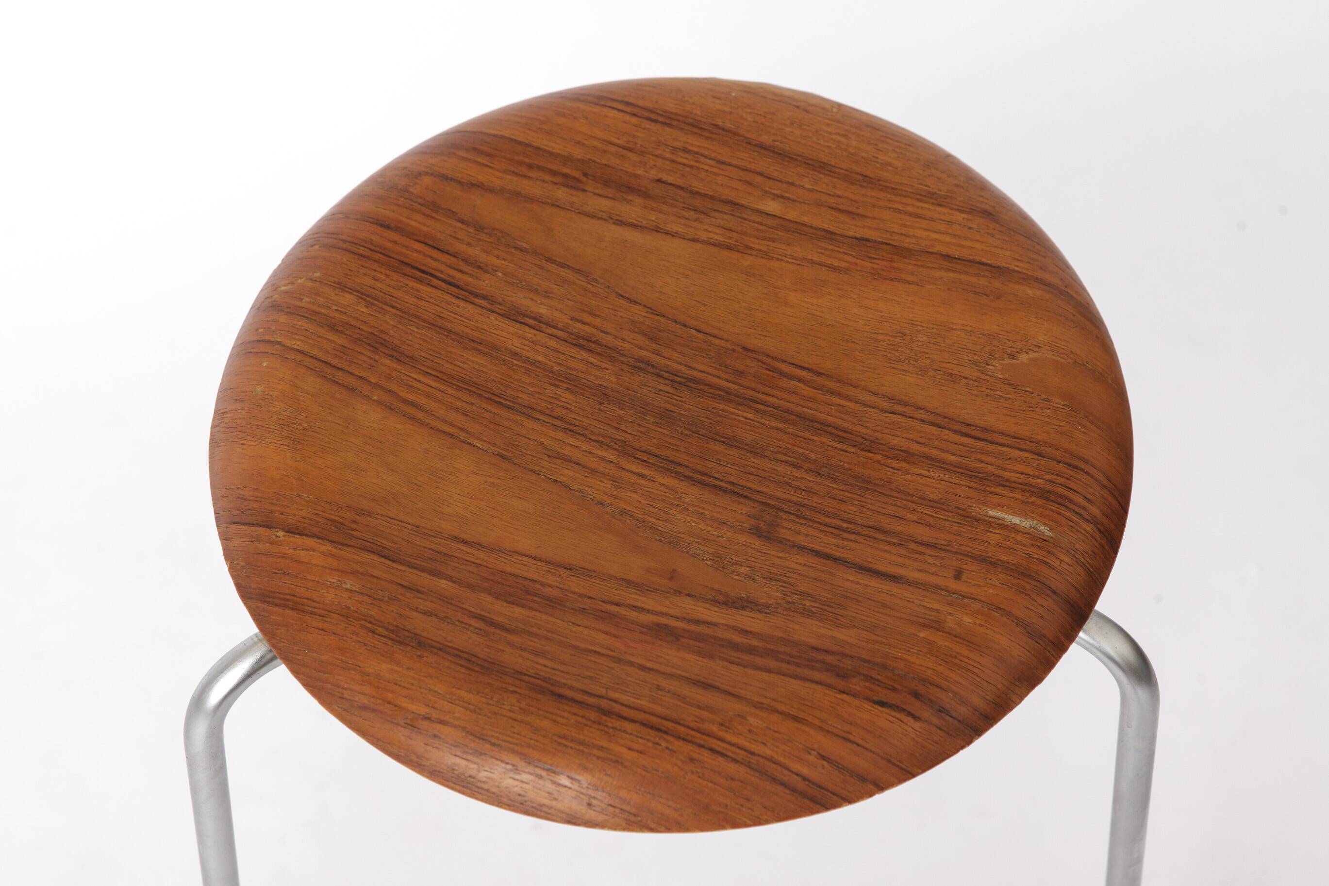 Arne Jacobsen Stool for Fritz Hansen, Model Dot 3170, Vintage Danish Design