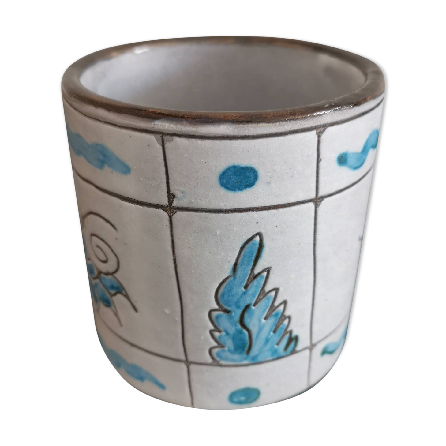 Small ceramic pot/mug by Alain Maunier Vallauris