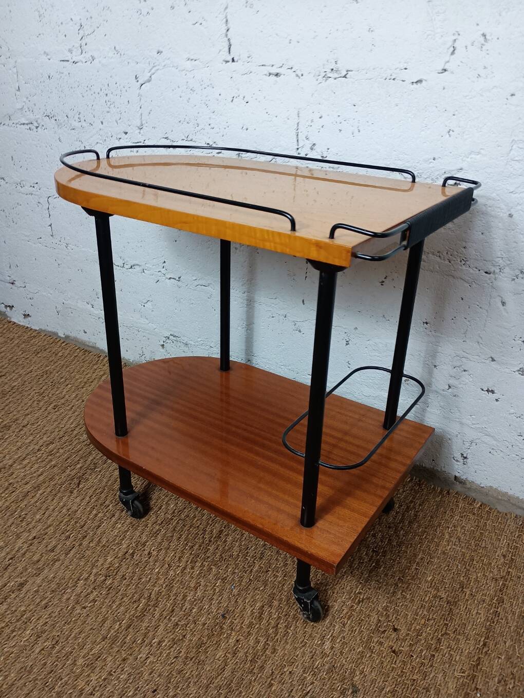 1950s/60s rolling dessert trolley