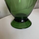 XXL pitcher vase in blown Empoli glass H40cm