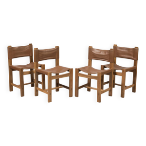 Lot de 4 chaises en frêne - maison