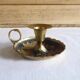 Brass hand candle holder