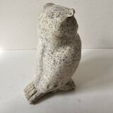 Very beautiful zoomorphic marble sculpture - Owl / Owl signed Jokerz