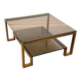 Metal and glass coffee table, 1970