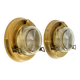 A pair of large, heavy 50s maritime ship wall lamps made of brass and glass