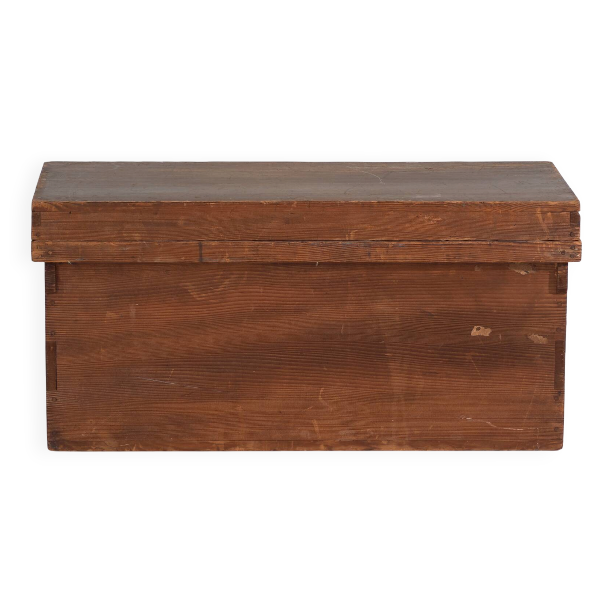 Coffre de rangement japonais ancien en cèdre sugi - période Meiji–Taishō (c.1890–1920)