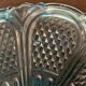 Fruit cup on blue-bubbled glass peder