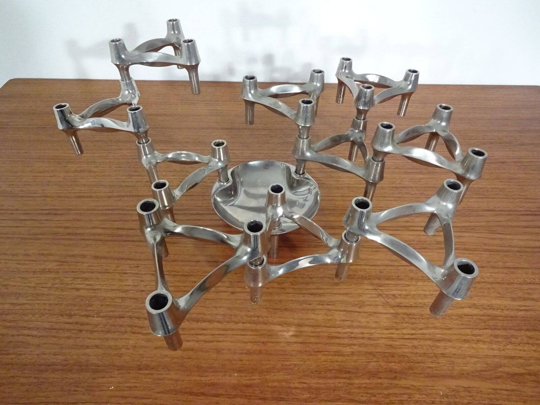 Candleholders by Ceasar Stoffi & Fritz Nagel for BMF, 1960s, Set of 11
