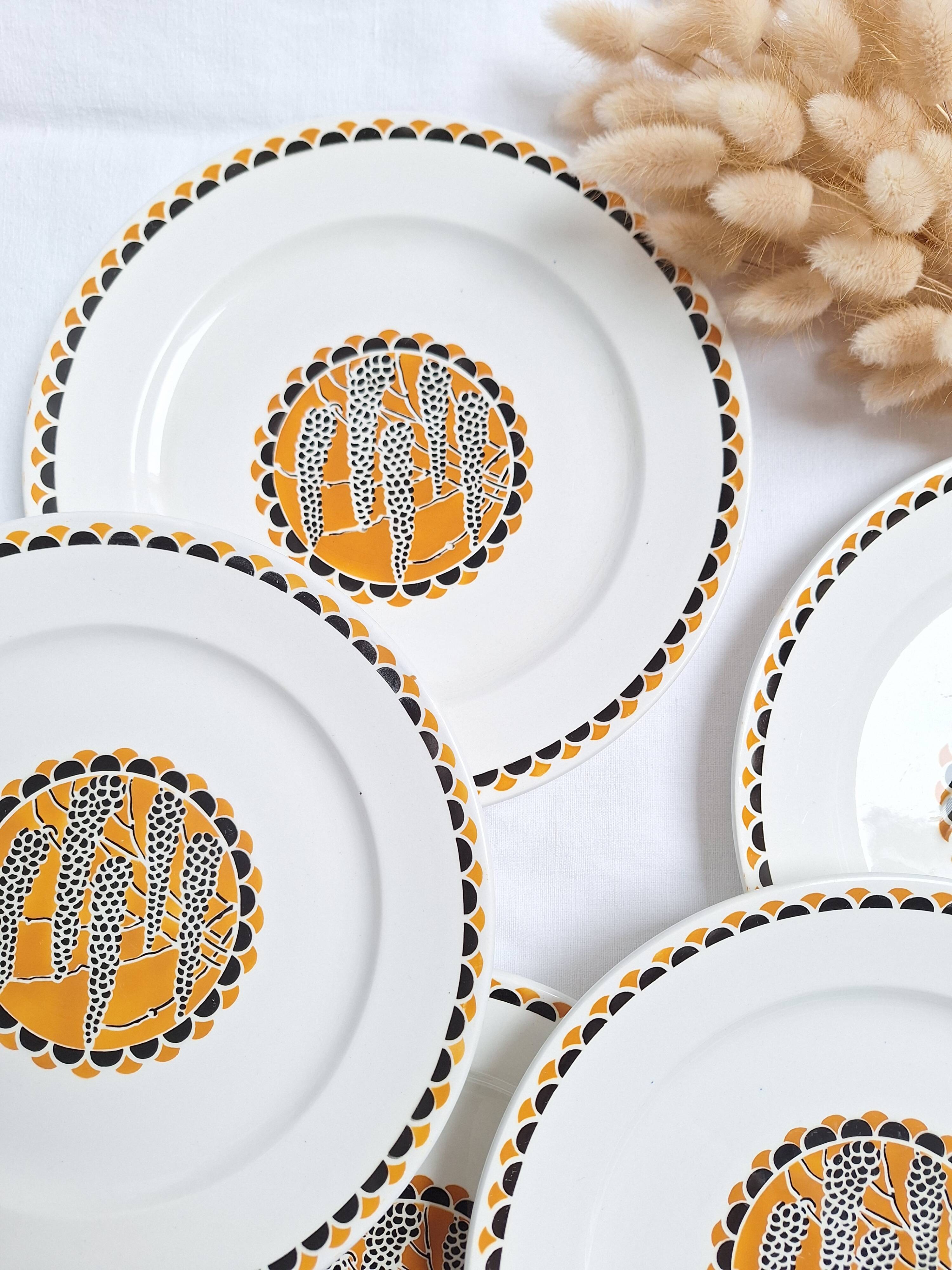 Assiettes plates Sarreguemines modèle Nomeny