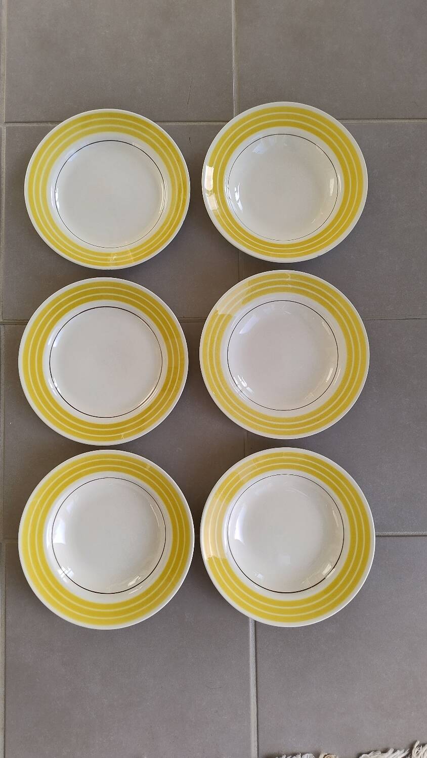 Lot assiette Gien modèle Lamartine
