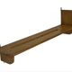 Vintage wooden wall shelve rack bookshelf in wood minimalist