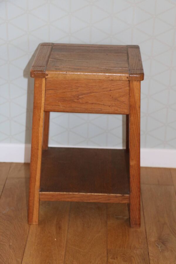 Tabouret/chevet chêne reconstruction