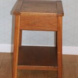 Oak stool/bedside table reconstruction