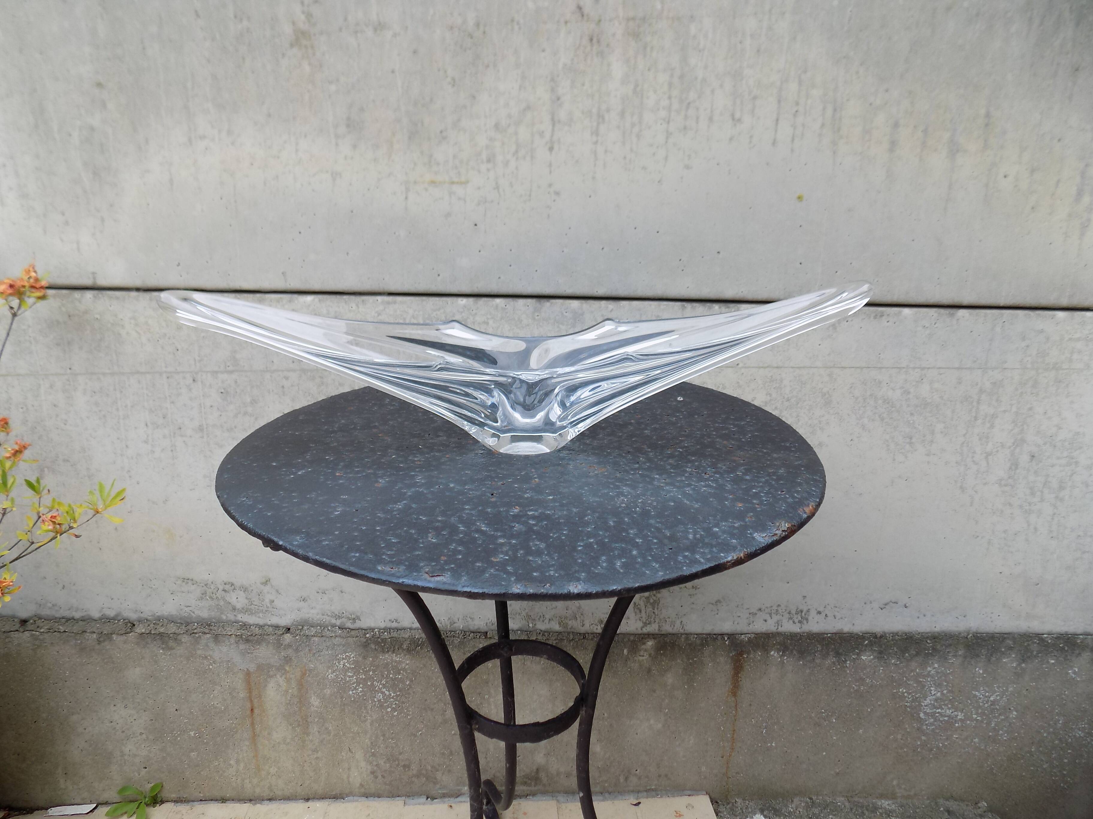 Art Vannes crystal fruit bowl