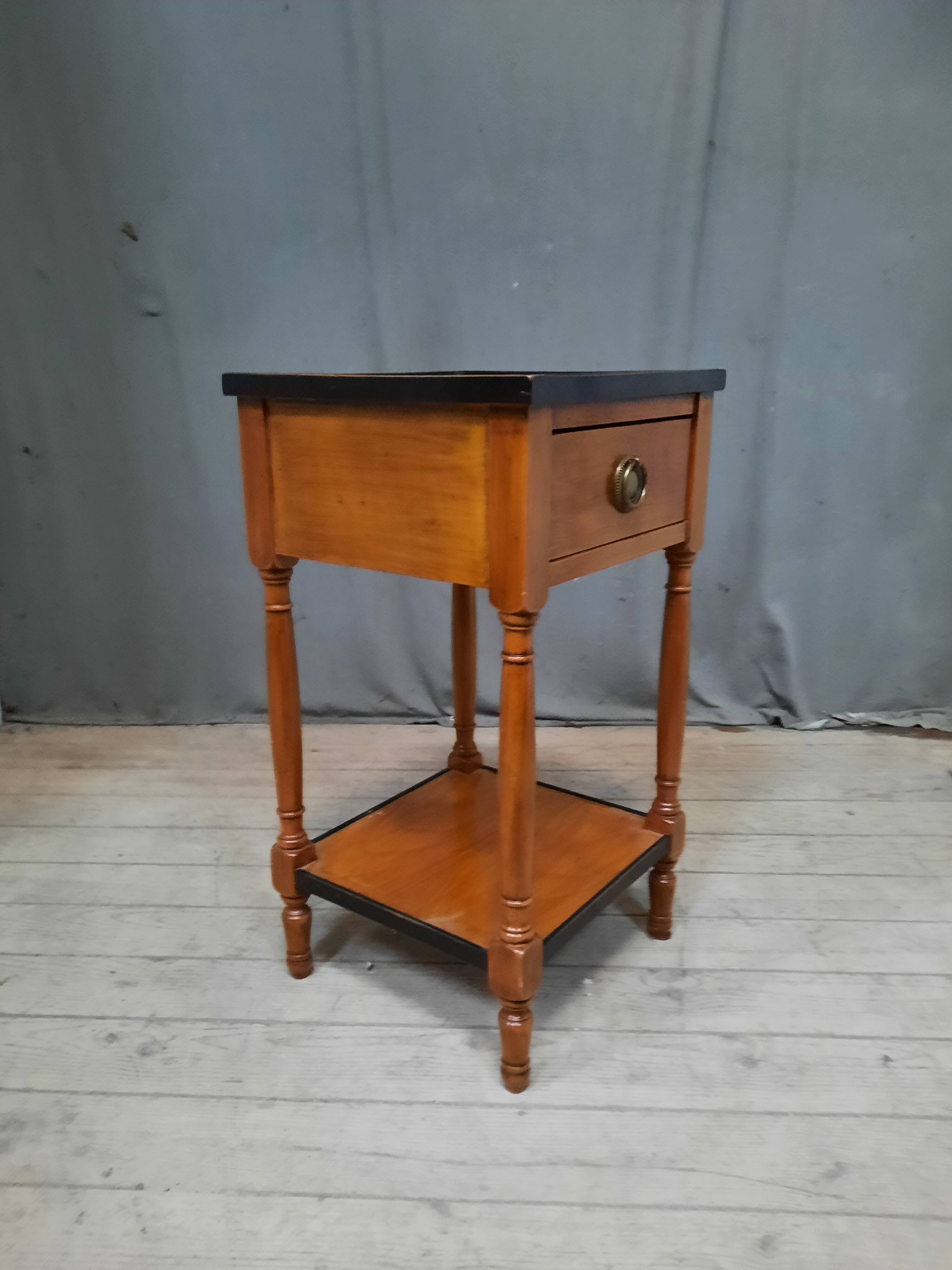 Cherry wood bedside table