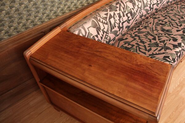 Banquette art déco des Ateliers Majorelle 330 cm de longueur