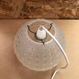 Old rotaflex plexi pendant lamp ball shape 70s vintage