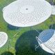 White wrought iron garden furniture