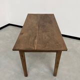 Small walnut farmhouse table with spindle legs