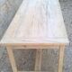 Table de ferme bois brut