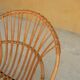 Vintage chair in rattan feet metal