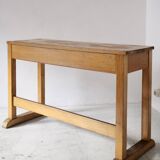 Beech desk or console from around 1930.