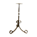 Antique steel candlestick