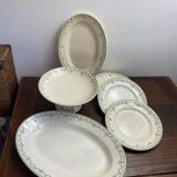 Iron clay dishes, Longwy, Violetta collection