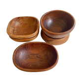 Ensemble de 5 ramequins en bois