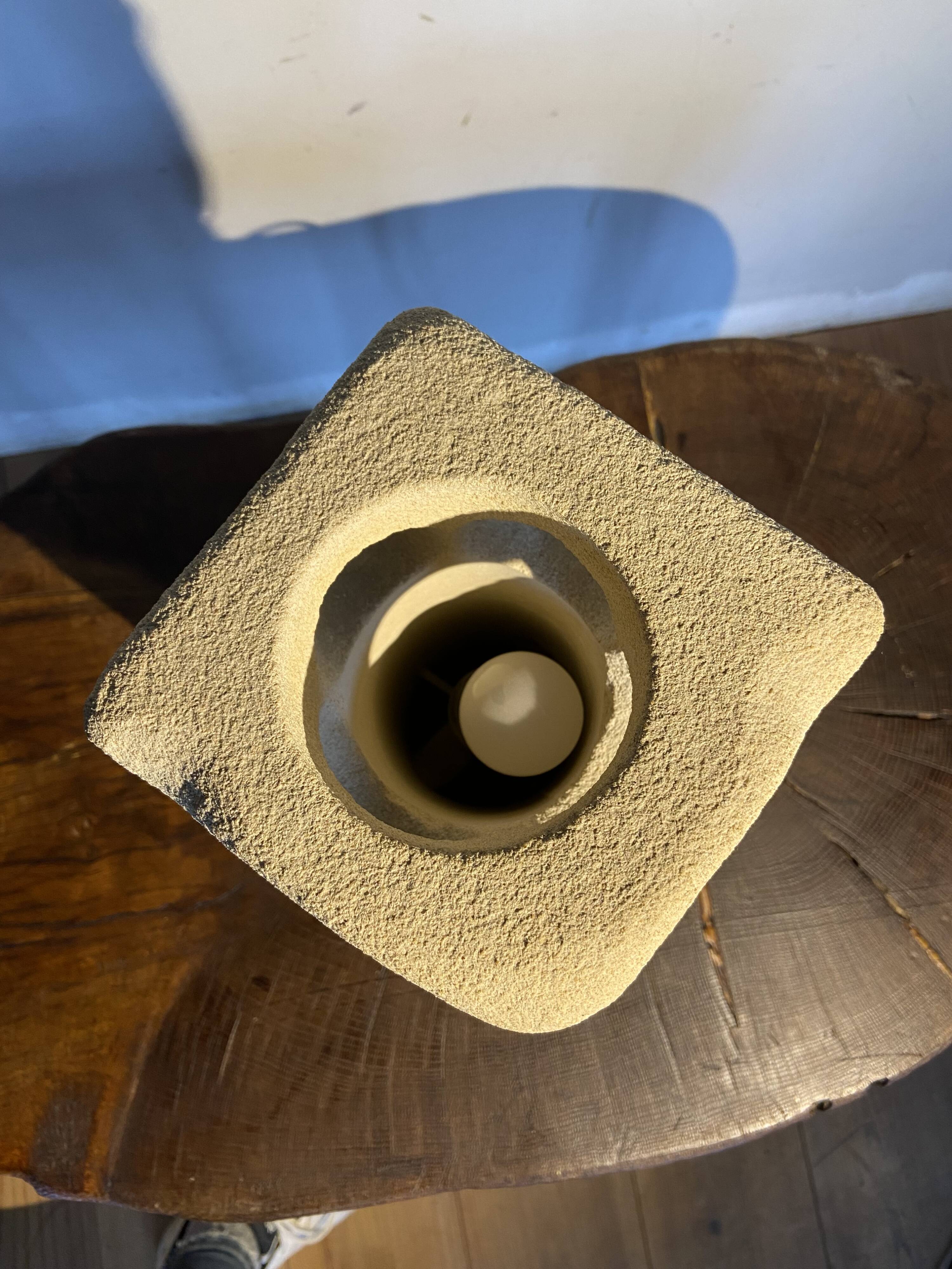 Owl lamp Albert Tormos in Gard stone 60s