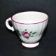 COQ coffee cup in earthenware from Saint-Clément - hand-painted decor Faïencerie de l'Est