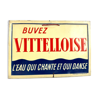 Vitteloise buvez  l'eau qui chante et qui danse tole lithographiee   de andreis marseille