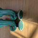 Pair of Art Deco vases circa 1920 - green glazed ceramic