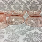 Lot service art table luminarc arcoroc model rosaline vintage 1950/1960