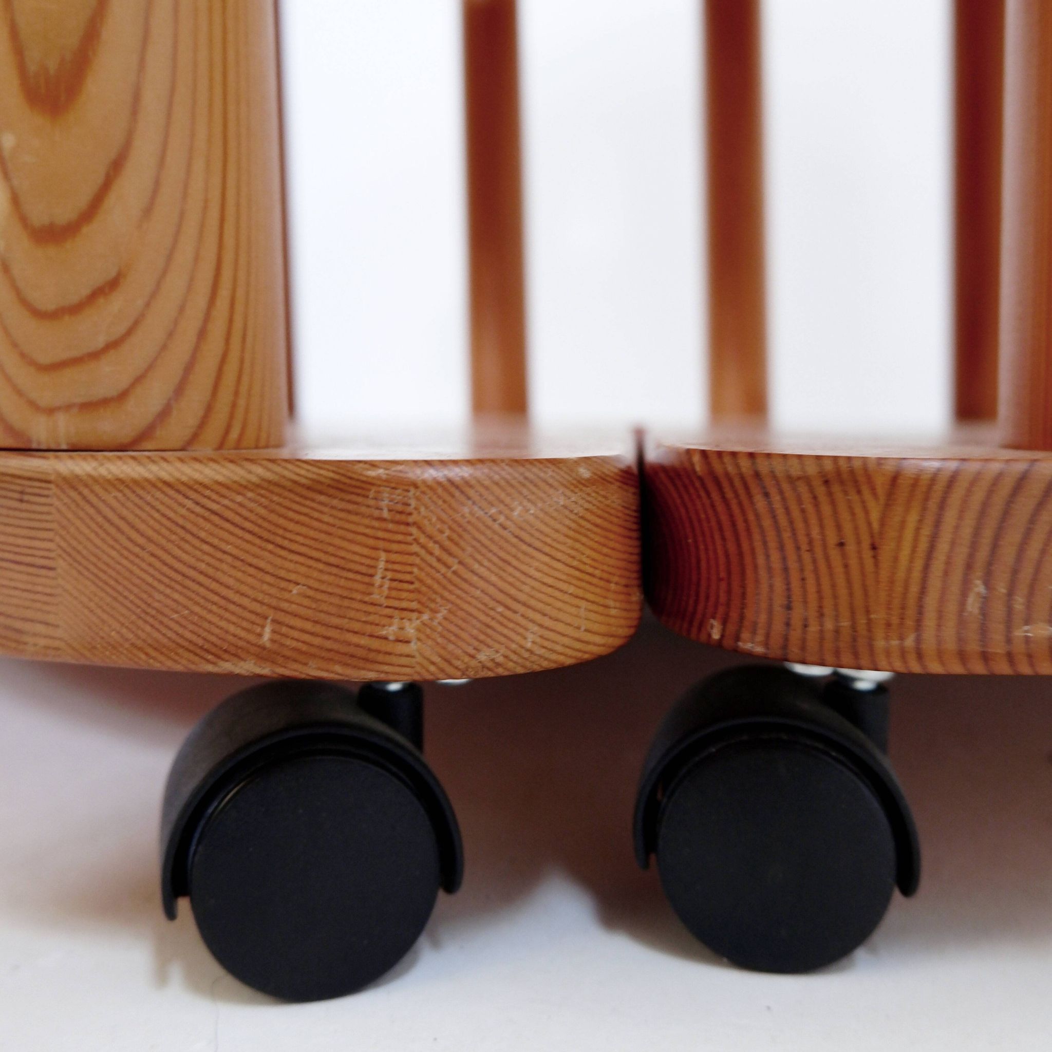 Set of 3 vintage side tables, in the style of Rainer Daumiller