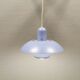 Classic small Danish hanging lamp, produced by Form-Light in the 1980s. Light purple color