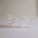 Set of 5 glass bowls