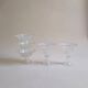 Set of 5 glass bowls