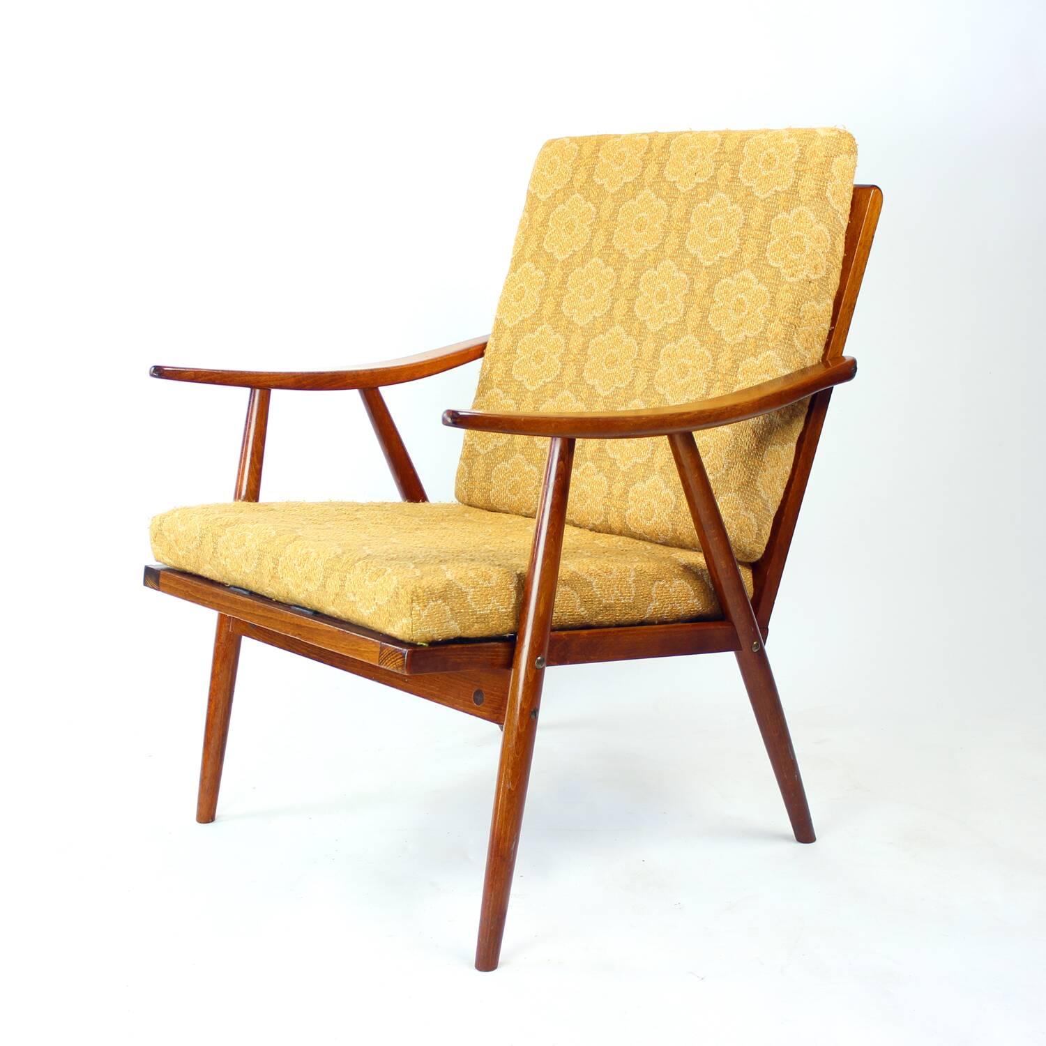Boomerang Armchair By Ton, Czechoslovakia 1960s