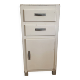 Meuble blanc 2 tiroirs & 1 porte