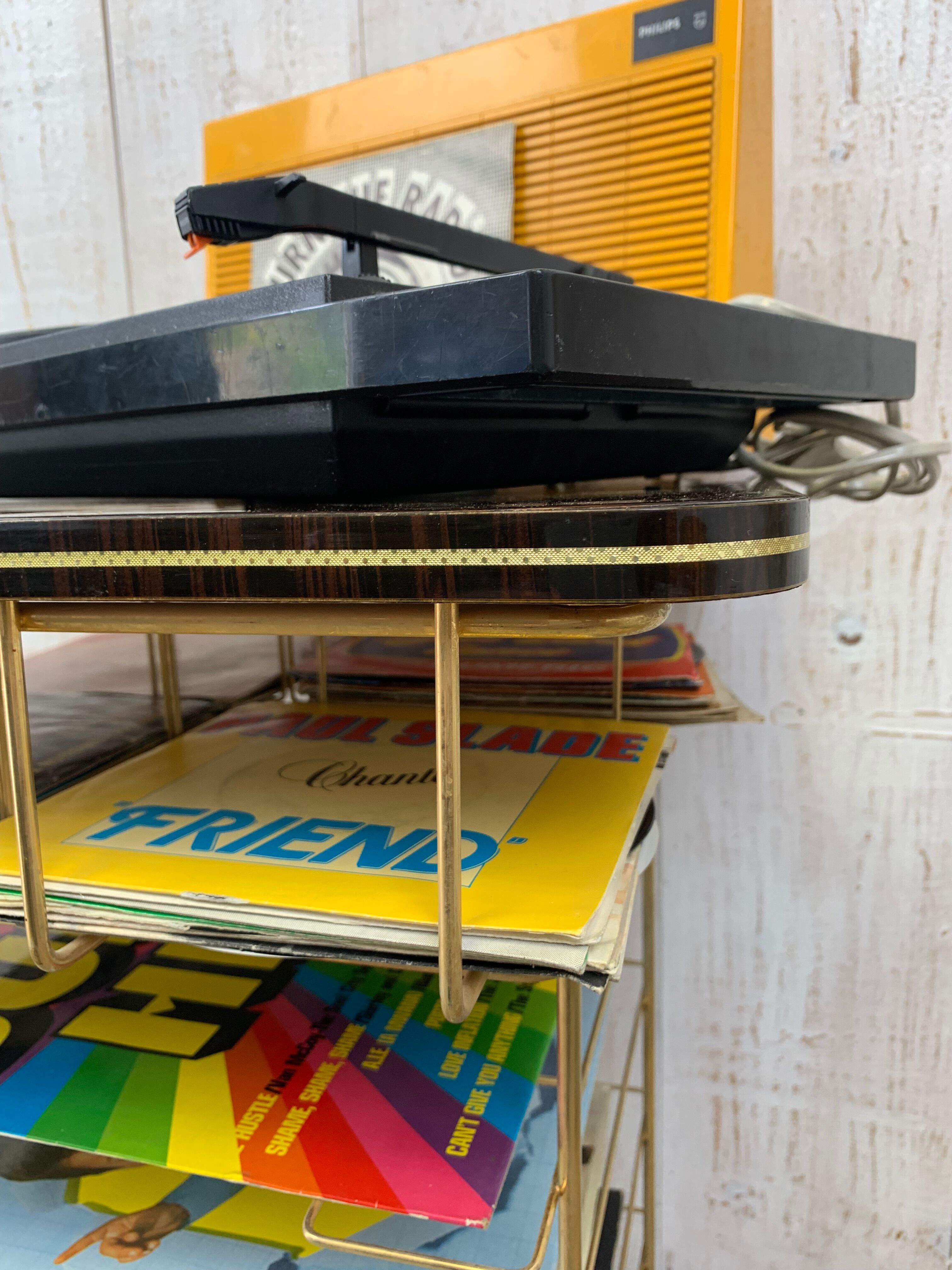 Meuble pour vinyles vintage