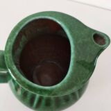 Glazed earthenware pitcher