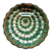 Assiette à artichaut en barbotine