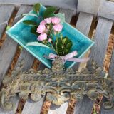 Golden bronze pediment