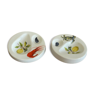 Duo de bols à sauce pour crustacés