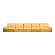 Bogo sofa in leather and suede, by Carlo Bartoli for Rossi di Albizzate