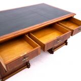 Large double-sided Empire-style desk, France, circa 1870. After renovation.